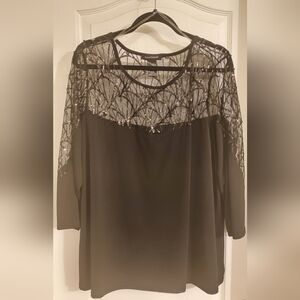 Black sequin blouse (W)